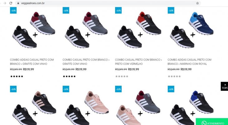 o site adidas é confiavel