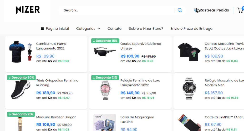 alguém comprou no nizerstore
