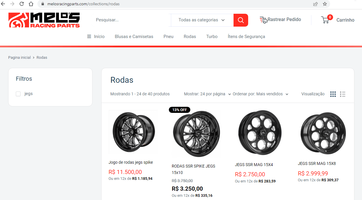 melosracingparts.com