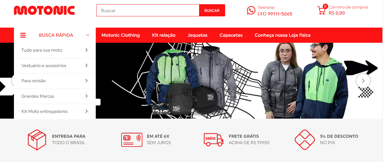 a loja motonic é confiável?