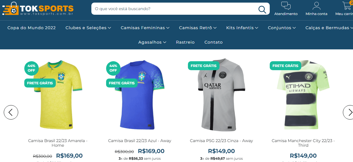 A loja tok sports é segura