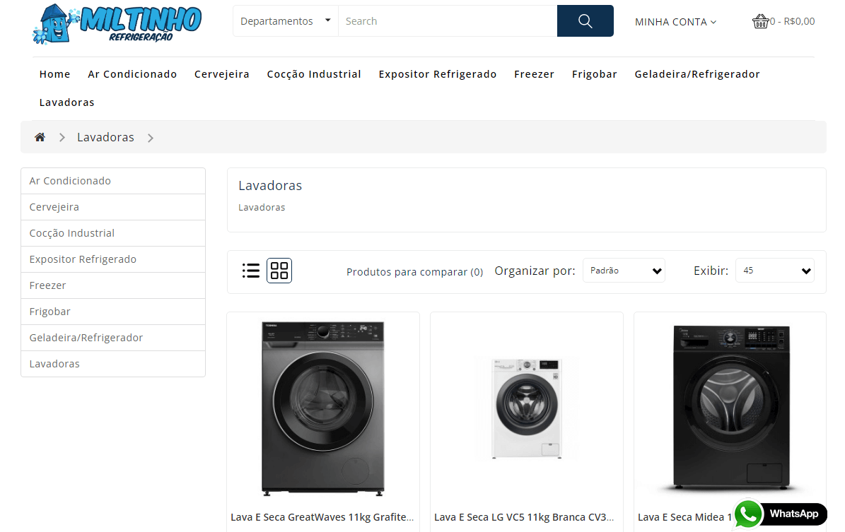miltinhorefrigeracao.com.br