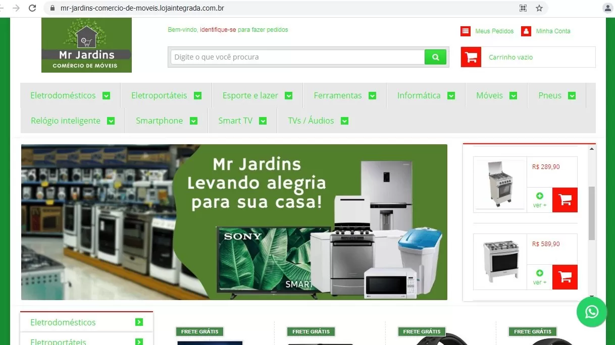 mr jardins comercio de moveis