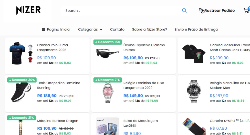 alguém comprou no nizerstore