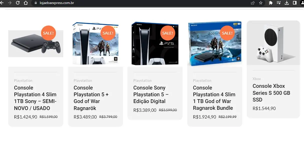 Eba express loja online